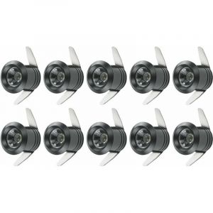 10 Mini Spots LED 1W Encastrables Avec Transformateur S&eacute;par&eacute; Pour Vitrine, Cuisine, Escaliers, Placard, 90-265V AC[Classe &eacute;nerg&eacute;tique A++]