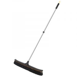 LE BALAI DU PRO - VENTEO - Balai brosse de sol dure ext&eacute;rieur - Manche t&eacute;lescopique jusqu'&agrave; 176cm - T&ecirc;te de balai XXL - Balai de jardin, terrasse,