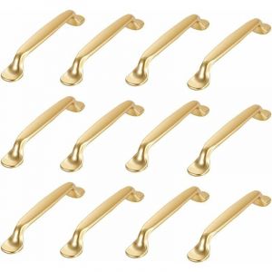 12 Pi&egrave;ces Poign&eacute;e Meuble Dor&eacute; Poignee de Meuble Cuisine Dor&eacute; Poign&eacute;es de Placard Tiroir Poign&eacute;es de Placard Tiroir Chambre Dor&eacute; Cuisine Armoire Porte