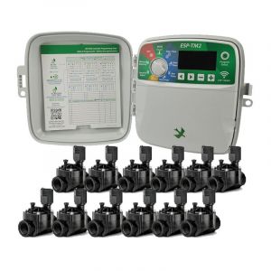 Programmateur d'arrosage extérieur 12 zones Rain Bird ESP-TM2 Arrosage automatique du jardin 12 Electrovannes 100HV 24V 1''