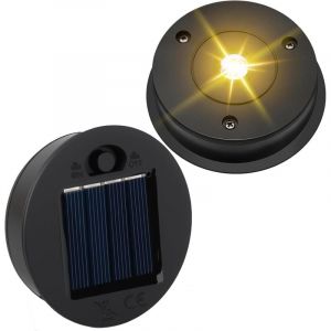 2PCS Lampes Solaires De Rechange, 7cm Lampion Solaire Exterieur avec LED Claires Remplacement de Couvercles Solaires pour Lampes Solaire, Extérieur