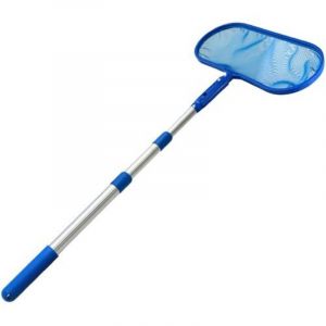 Puisette de piscine Crystals &ndash; &Eacute;puisette de piscine avec manche t&eacute;lescopique extensible &ndash; &Eacute;puisette de bassin &agrave; mailles fines pour fontaines,