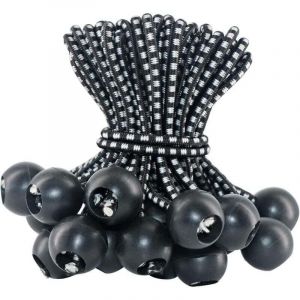 Tendeur Elastique 50 Pi&egrave;ces, Tendeur Bache 10cm, Corde Elastique, Sandow Elastique, Tendeur en Caoutchouc, Cordons &Eacute;lastiques avec Boules pour