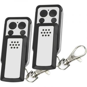 Télécommande - 2 Boutons à clapet- Compatible avec la plupart des motorisations avidsen, Grise, Autonomie de 2 ans - 114253