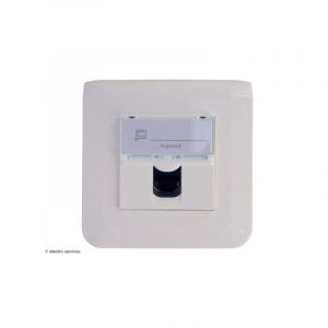 Prise informatique RJ45 Mosaic Legrand Blanc complet Griffes: Sans griffes