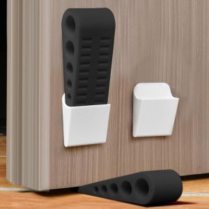 Arrêts de Porte pour le Sol, 4 Pièces Cale Porte Caoutchouc souple, Antidérapant stop porte, bloque porte résistante, Butée de Portesol pour Toutes