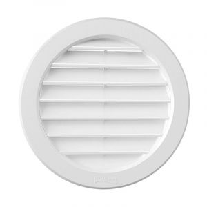 First Plast - Grille ventilation pvc + moustiquaire - Ext Ø290 mm - Tube 250 mm