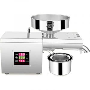 1500W Presse-huile automatique en acier inoxydable 220 v automatique moulin &agrave; huile, Presse &agrave; huile pour commercial et domestique