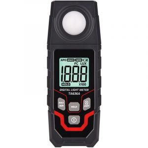 Luxmètre numérique, 0 200 000 lux et écran LCD, sélection des unités Lux/FC, compteur numérique Lux mètre, photomètre, exposition, réaction et
