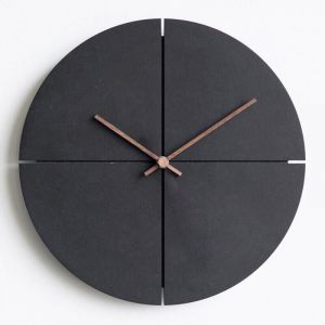 Sunxury - 30cm Horloge Murale Bois 12 Pouces Horloge Vintage Rétro Muet Pendule Murale Silencieuse sans Bruit Tic-Tac Chiffres Romains Arabes Décor