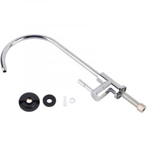 SJLERST Robinet d'&eacute;vier de cuisine en alliage de zinc 1/4 '', robinet chrom&eacute; &agrave; osmose inverse, filtre &agrave; eau potable RO