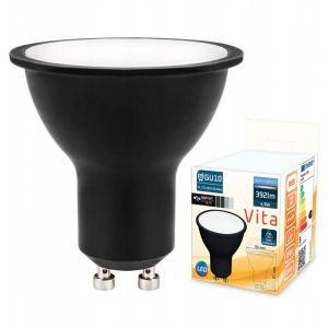 Ampoule LED noire 4,9W blanc chaud 2700K GU10