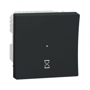 Schneider Electric - Unica - minuterie - tempo 5min - 8h - 10A - connex 3 fils - Anthraci - méca seul (NU353554)
