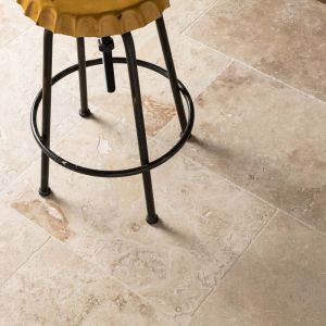 Ro'ma Nature - Carrelage Travertin 2nd choix - 61x40,6x1,2 cm - Beige Mix (vendu par dalle de 0,2476 m&sup2;)