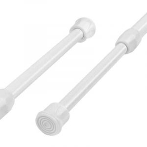 Lot de 2 ttringle rideau extensible 40 &agrave; 70 cm, tringle extensible sans percage, tringle rideau sans percage extensible, tringle a rideaux sans
