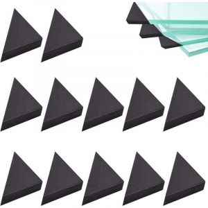 Coin de Table,Protection Coin de Table en Verre,Protection Coin de Table,Protection Angle de Table,Coussin Noir de Protection d'angle pour Protéger