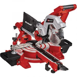 Einhell Scie à onglet radiale TE-SM 216 Dual (1 800 W, fonction de traction, laser, réglage d’angles rapide, blocage d’arbre « Spindle-Lock », vendue