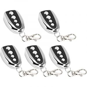 Lot de 5/10 ouvre-porte de garage électrique à télécommande, 433 MHz pour clonage de portail, de garage, de clonage électrique universel (5 pièces)