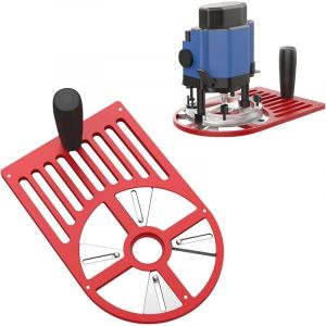 Plaque de base universelle pour d&eacute;fonceuse, base de d&eacute;fonceuse, base d'&eacute;tabli r&eacute;glable en alliage d'aluminium pour outil de d&eacute;fonceuse en bois,