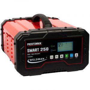 WELDMAN, mod&egrave;le SMART 250, inverter chargeur 12V/24V avec d&eacute;marreur, id&eacute;al pour les voitures et les camions, charge rapide et s&ucirc;re, electronic