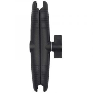 Bras en alliage d'aluminium 17 cm à double douille avec base à rotule de 1 pouce pour extension de caméra