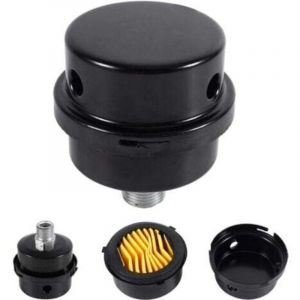 1 pi&egrave;ce 3/8"16MM Silencieux de Filtre &agrave; Air de compresseur M&eacute;tal d'air pour les chaudi&egrave;res &agrave; compresseur d'air Couleur Noir