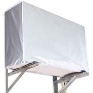 2 pieces Housse Pour Climatiseur Extérieur Housse Pompe a Chaleur Hiver Anti Poussière Anti Neige Imperméable Résistant Au Soleil (90×40×73cm)
