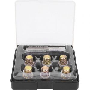 Kit de r&eacute;paration de filetage de robinet, bouchon de vidange d'huile M13 x 1.25MM, vis de carter d'huile, outil de refiletage
