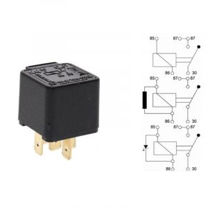 Relais universel 12 volts 30 amperes 5 plots