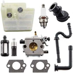 Carburateur avec filtre &agrave; air Filtre &agrave; essence Bougie Tuyau de carburant pour STIHL MS240 MS260 MS 240 260 024 026 Walbro WT194 Tron&ccedil;onneuse