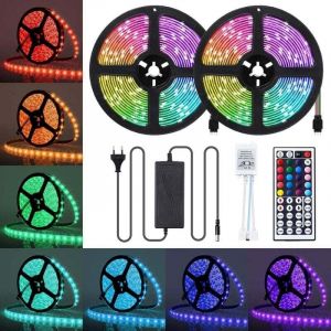 Ruban LED 10M &eacute;tanche Bande LED RGB 5050 300 LEDs IP65 Ruban Led Multicolore avec T&eacute;l&eacute;commande &agrave; Infrarouge Bande Lumineuse pour D&eacute;coration