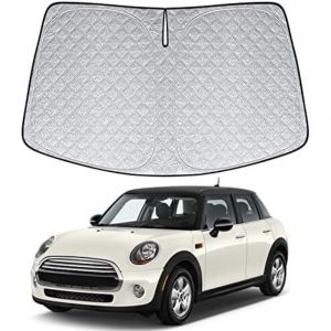 Pare-Soleil pour Pare-Brise Remplacement pour Mini Cooper 2015-2024 F55 F56 F57, Pare-Soleil Pliable pour Pare-Brise de Voiture, Pare-Soleil Avant de
