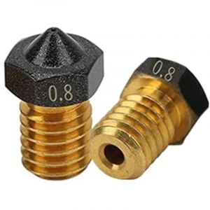 2pcs accessoires de coul&eacute;e de roche volcanique 3D E3D - 0.8 / 1.75mm coul&eacute;e 1.75mm Ender3 Pro CR10/S