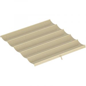 Toile de toit pour pergola tonnelle r&eacute;tractable de 3 x 3 m - toile uniquement 250 x 255 cm beige