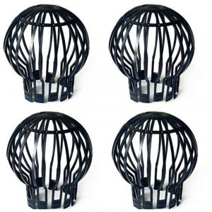 Crapaudine de Goutti&egrave;re 4 Pi&egrave;ces Filtre de Goutti&egrave;re Anti Feuille Goutti&egrave;r Plastique Protections de Goutti&egrave;re Feuilles Filtre &Agrave; Goutti&egrave;re pour