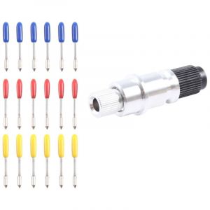 Base de Support Lame avec 18 Lames Coupe (30/45/60 Degr&eacute;S) pour Silhouette Cameo 1 2 3/Portrait/Curio/Graphtec 6000/Ce 5000-60 Plotte