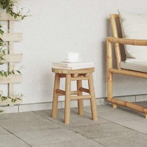 Tabouret bas rond Ø30x36 cm en bambou Vidaxl