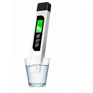Testeur de qualit&eacute; de l'eau, pr&eacute;cis Compteur tds ec m&egrave;tre et Stylo de Test de temp&eacute;rature avec lcd r&eacute;tro-&eacute;clair&eacute; pour l'eau Potable, hydroponie,