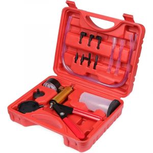 Kit Pompe a Vide Purge Liquide de Frein Vidange Manuelle Moto Voiture, Outil de Testeur de Pompe à Pression et Dépression Purgeur Liquide de Frein et