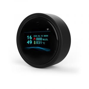 Lifcausal - Détecteur de Fuites de Gaz Intelligent WiFi Alarme Domestique Connectée à l'Appli Tuya pour Cuisine/Salle de Bain/Entrepôts avec Écran