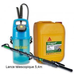 Pack Pulv&eacute;risateur Evolution 7 - 5L MATABI + Lance t&eacute;lescopique 5,4m MATABI + Stop algues PRO Sikagard 20L SIKA