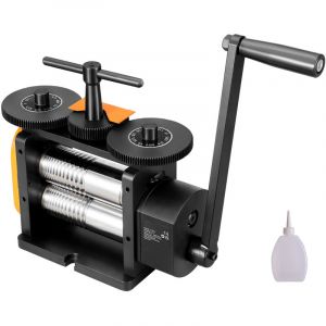 Laminoir machine &agrave; rouler les bijoux 2,24'/57 mm, rapport de d&eacute;multiplication 1:2, laminoir multifonction 3 en 1, &eacute;paisseur de presse 0-5,5 mm pour