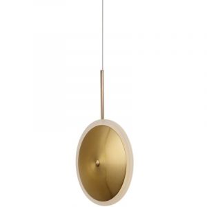 Bing - lampe led moderne, plaque en laiton, 20 cm