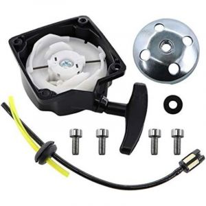 Lanceur et Cloche dentrainement Tuyau pour Debroussailleuse Pompe Tariere 2temps 30cc a 50cc Entraxe 67mm