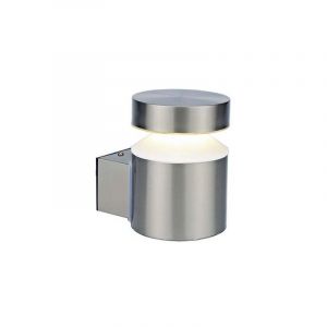 Applique ext&eacute;rieure montante finition inox led 6W 4000K 600lm IP44 Oslo arlux