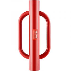 VEVOR Enfonce-pieux de Cloture, Diametre Interieur 101,6 mm, Pilon de Poteau en T Manuel avec Poignees en Acier au Carbone Robuste 10,1 kg, Canal U