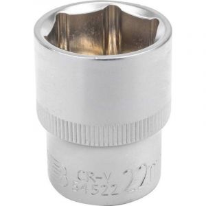 JCB cl&eacute; &agrave; douille 22 mm 1/2 pouce acier brillant