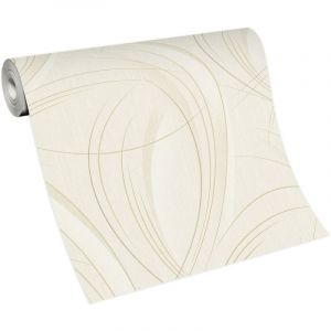 Bricoflor - Papier peint effet béton beige foncé chambre Tapisserie beige foncé effet béton cuisine & salle de bain Papier peint intissé salon