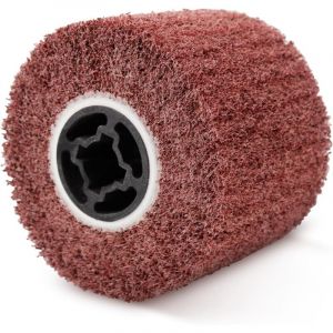 Brosse en Nylon Rouleau de Ponçage Brosse Rouleau de Satin Meuleuse D'angle Manchons de Ponçage pour Ponceuse à Rouleau de Ponçage pour Polissage