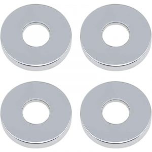 Aiperq - Rosace Robinet Mitigeur Douche 4 Pièces Chromées Rosasse Ouvrante Robinetterie ø 26mm (3/4 ') Acier Inoxydable Rosace Plomberie Plate Basse